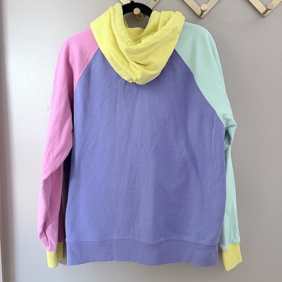 Teddy Fresh Yellow and Purple Hoodie with Bear Patch - Picture 3 of 5